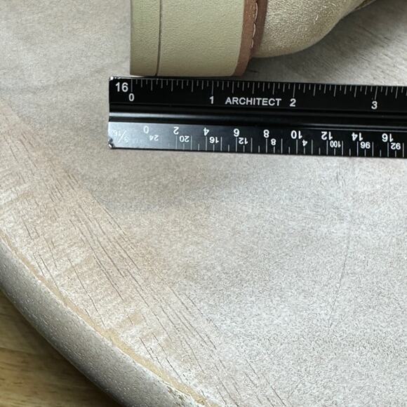 Blondo Women’s Grayce Boots Size 10 Beige Lug Sole Lace Up Block Heel Waterproof - Picture 14 of 16